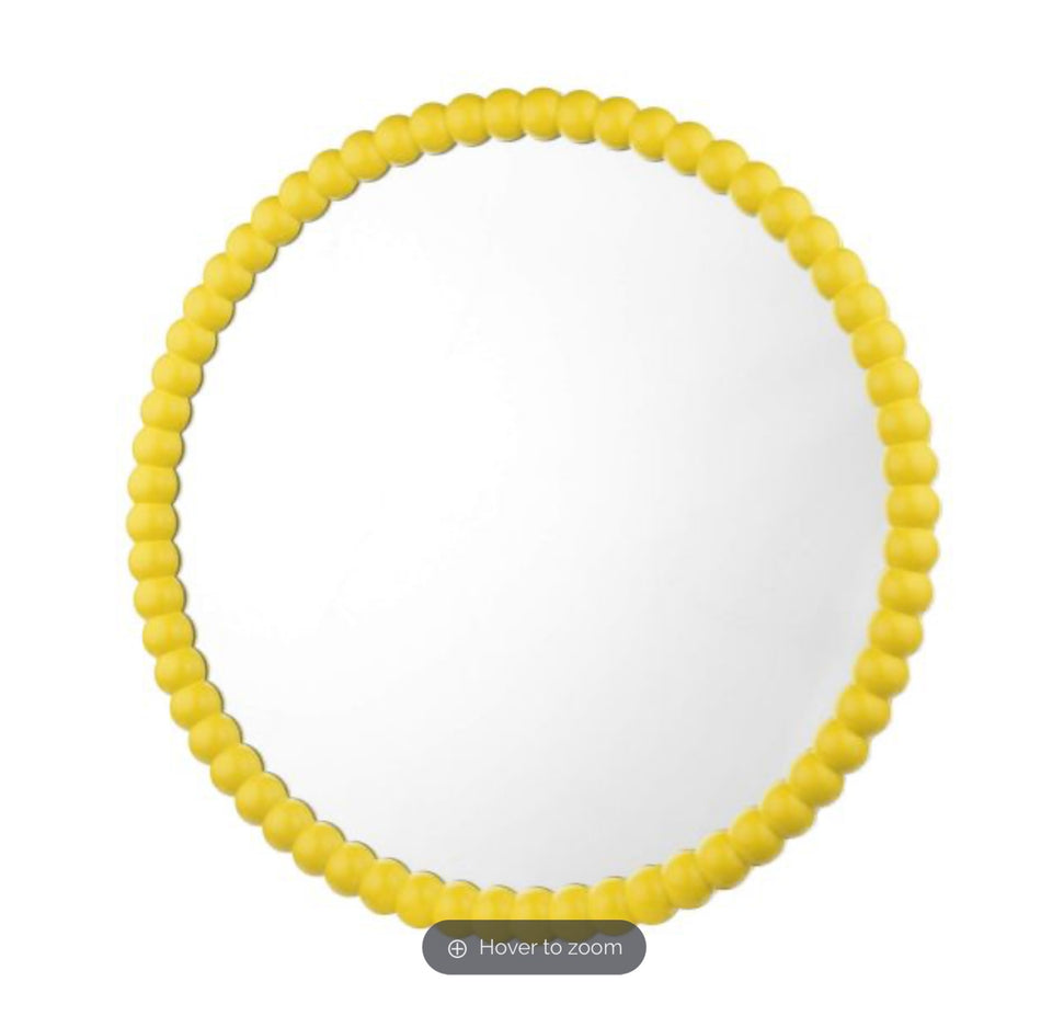 Ruan Round Mirror Yellow 70cm
