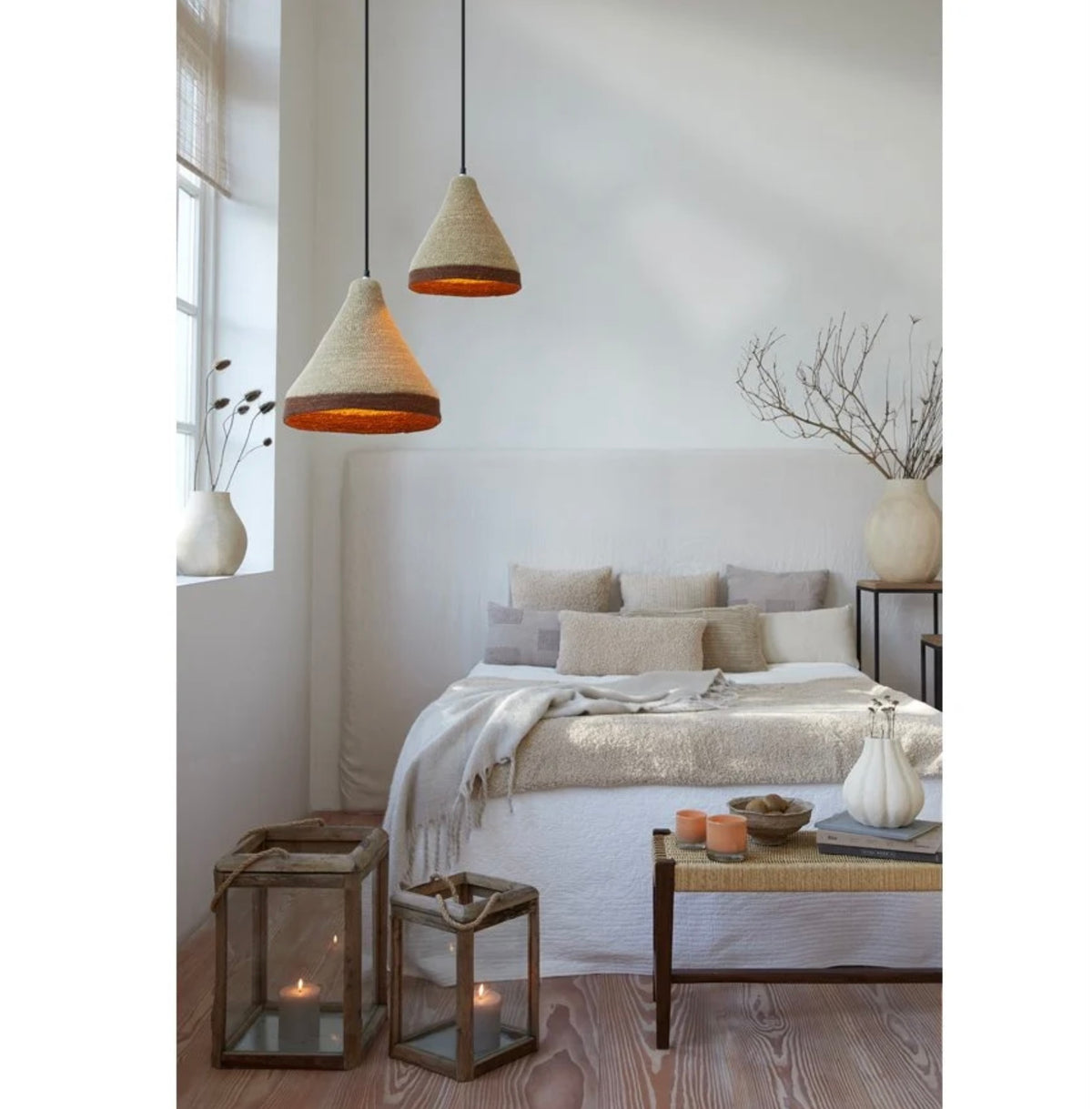 Brescia seagrass ceiling pendant