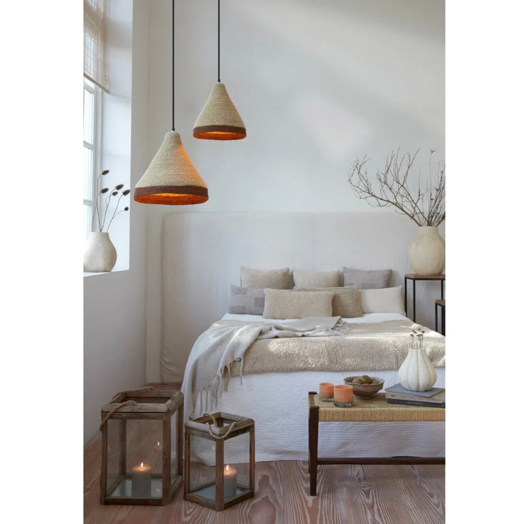 Brescia seagrass ceiling pendant