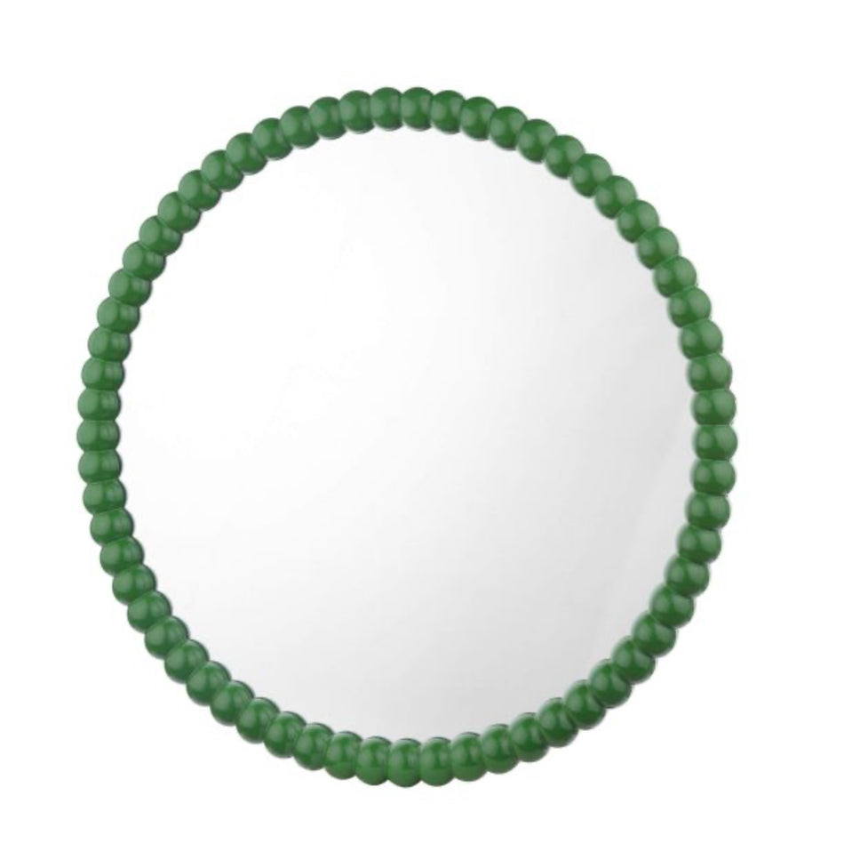 Ruan Round Mirror Green 70cm