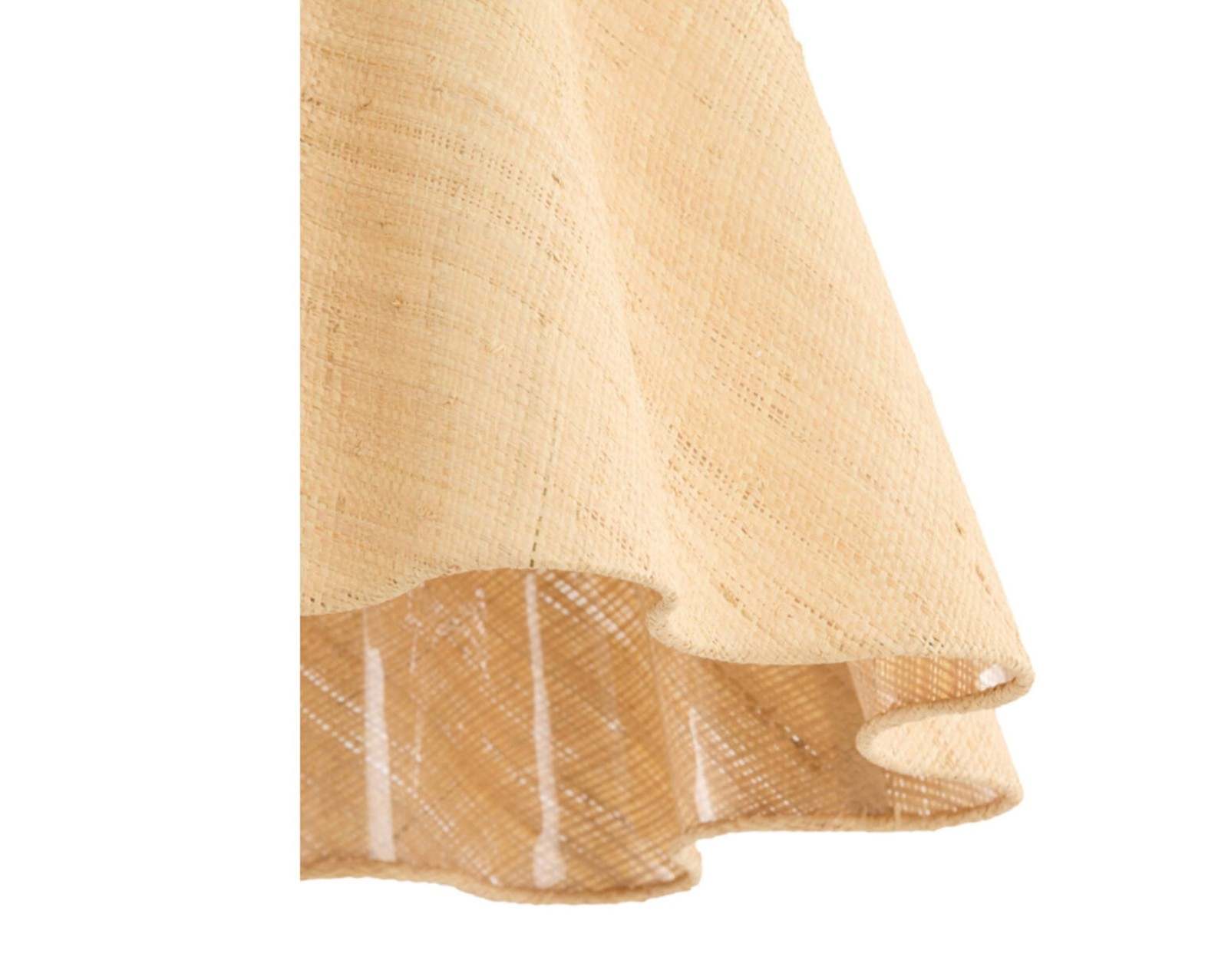 BEZAHA Raffia natural hanging ceiling pendant 50 x 45 cm