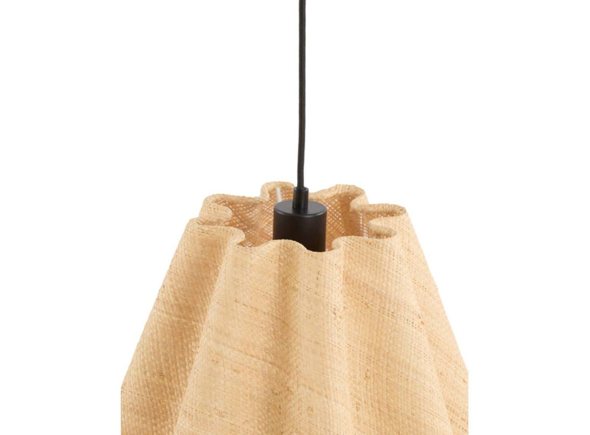 BEZAHA Raffia natural hanging ceiling pendant 50 x 45 cm