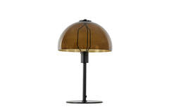 Table lamp Ø30x45 cm MELLAN matt black+glass brown