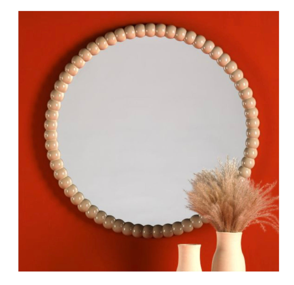 Ruan Round Mirror Cream 70cm