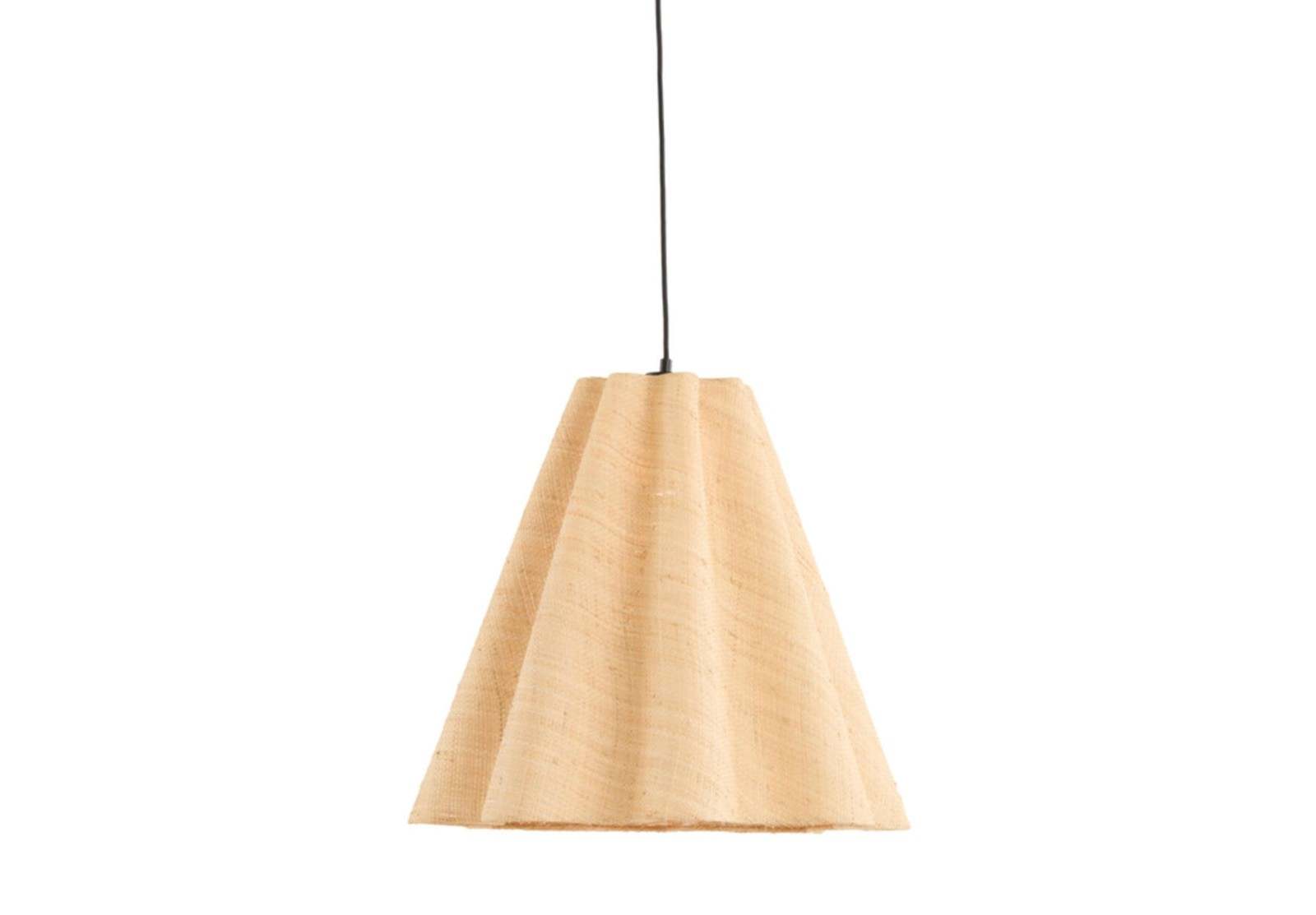 BEZAHA Raffia natural hanging ceiling pendant 50 x 45 cm