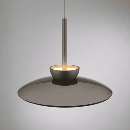 Bronze LED pendant - Smoked glass