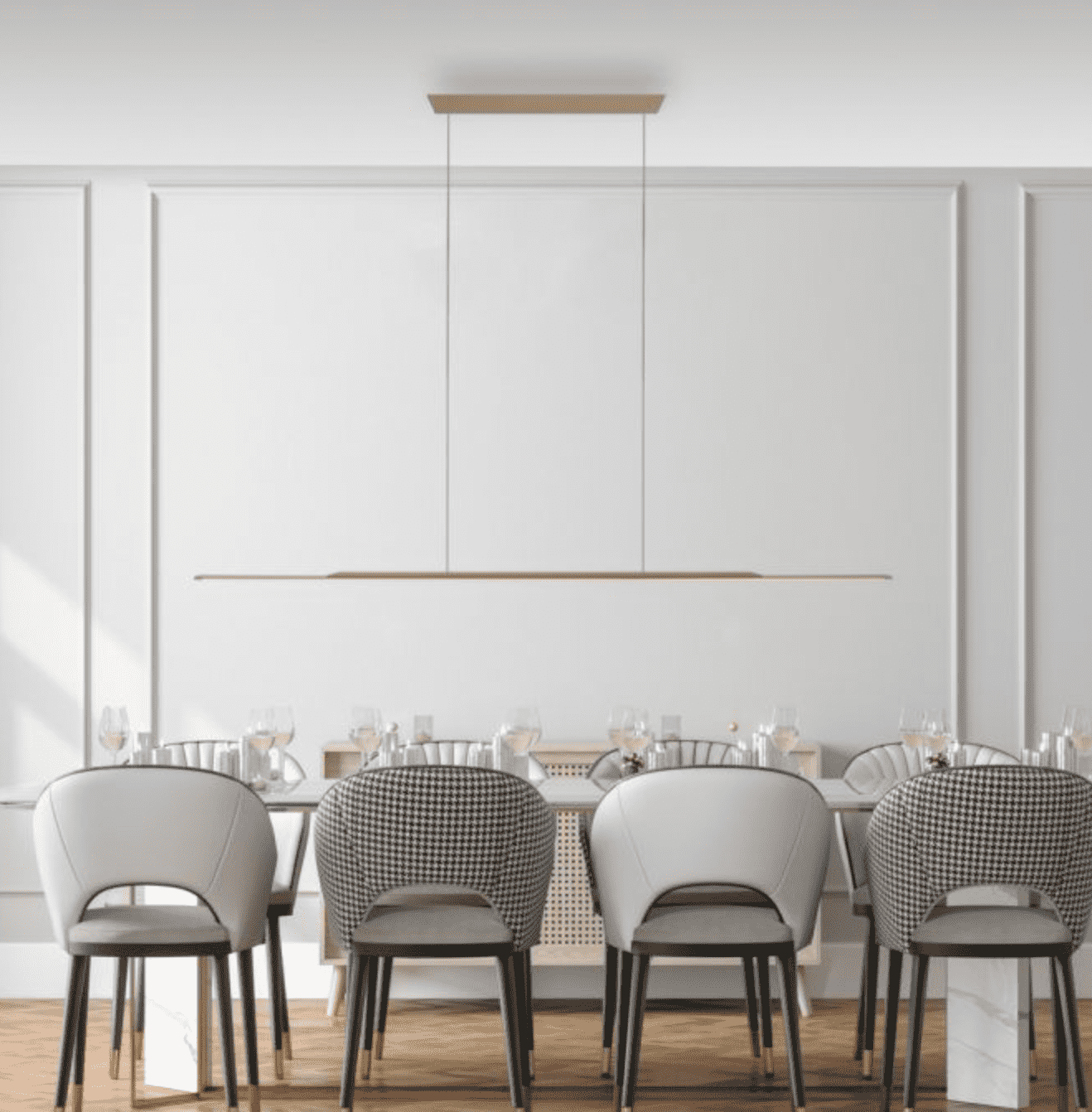 LED pendant light - Bronze 160x25 height adjustable