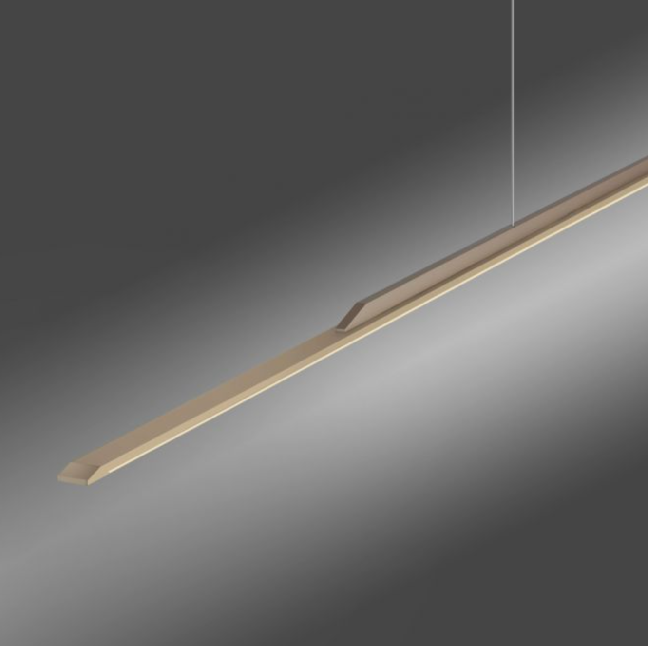 LED pendant light - Bronze 160x25 height adjustable