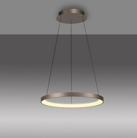 Brown LED pendant light, height adjustable, dimmable memory function