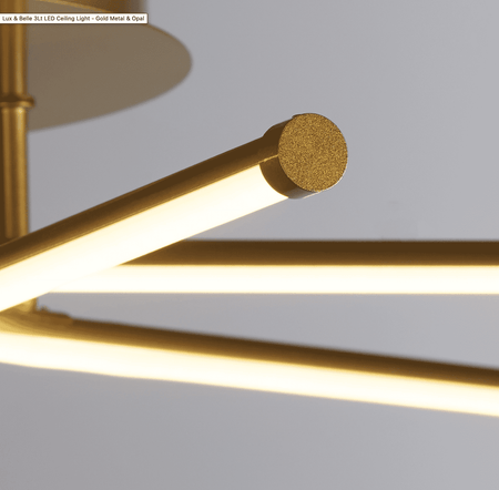 Lux LED Ceiling Light - Gold metal