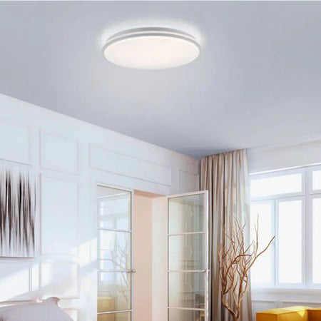 LED ceiling light, white, warm white, dimmable, 3000 K, round