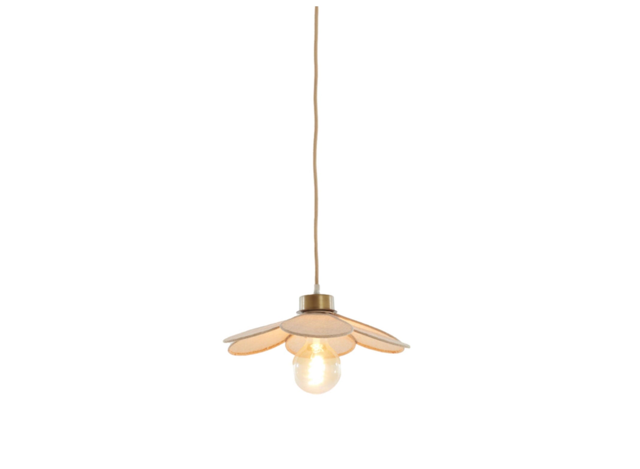 Hanging pendant lamp Ø30,5x9 cm FYANO sand