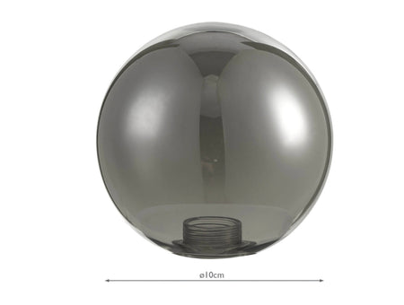 Vignette 6 Light Pendant Aged Brass Fitting with smoked glass globes