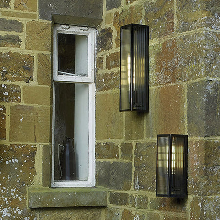 Keegan large Outdoor Wall Light Rubbed Bronze IP44 also suitable for bathrooms