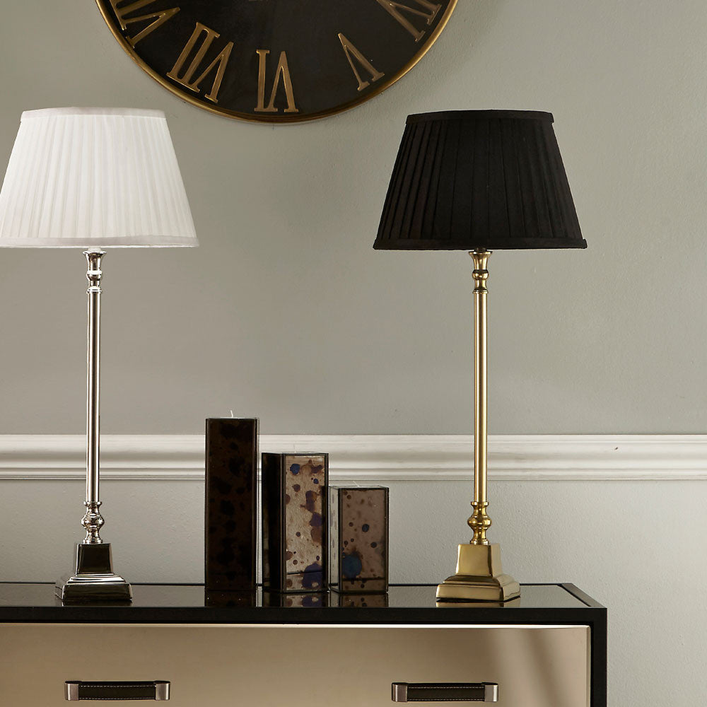 Claudius Gold Metal Stick Table Lamp