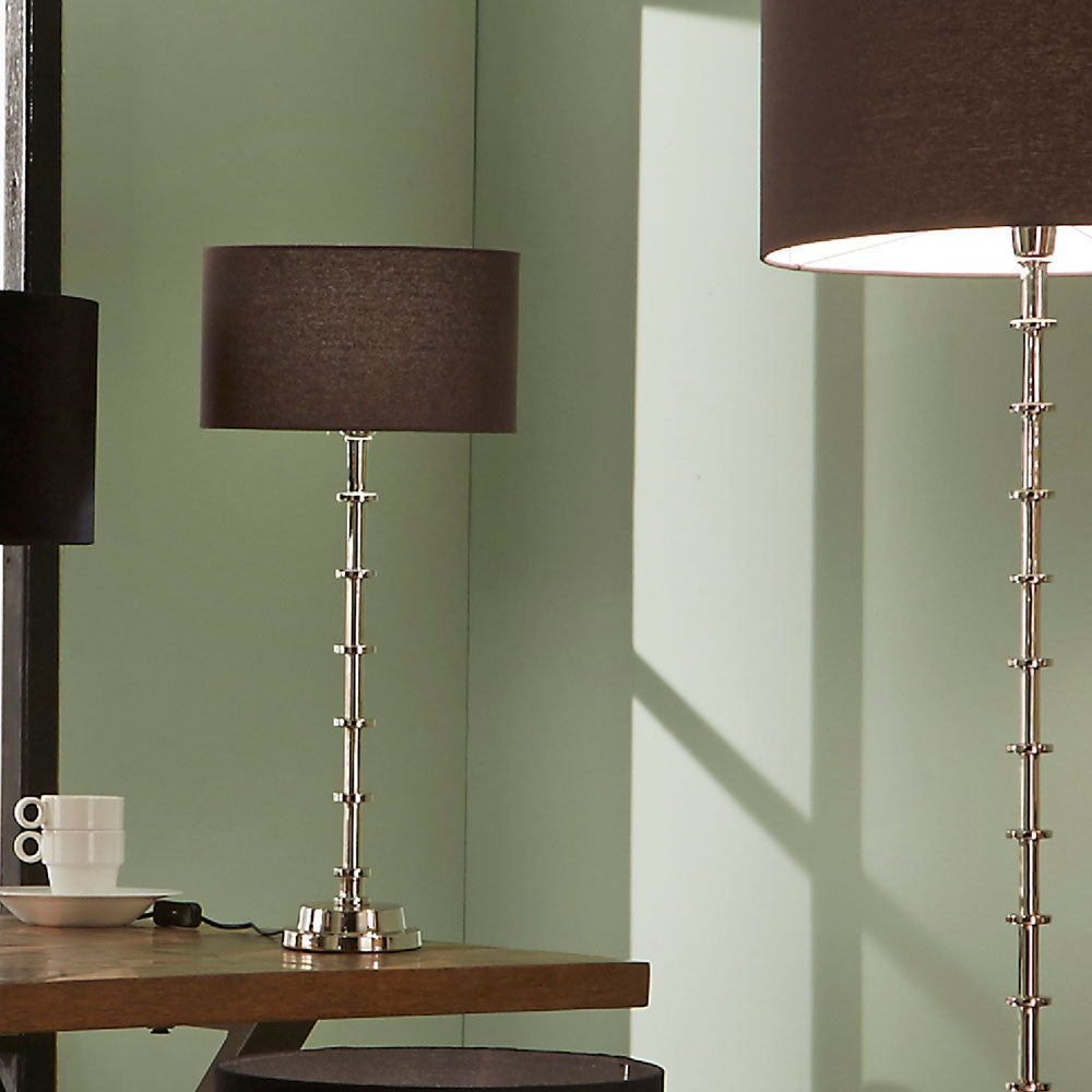 Almas Silver Metal Table Lamp