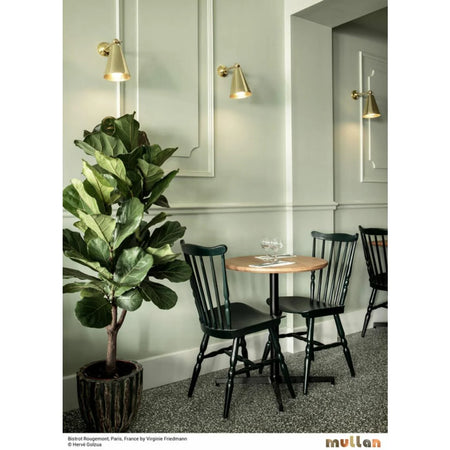 Moya Adjustable Brass Cone Wall Light