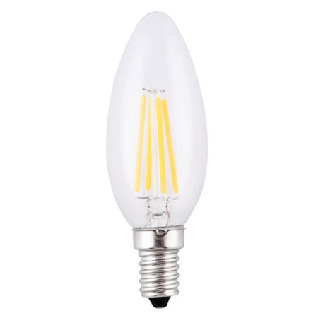 4W E14 CLEAR CANDLE LED 2,700K DIMMABLE 470lumen
