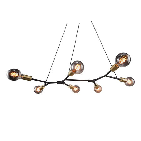 Josefine Pendant Ceiling light Black multi arm