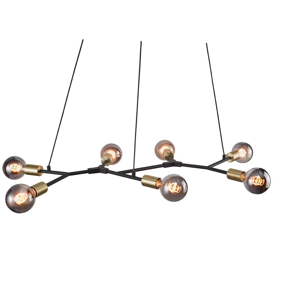 Josefine Pendant Ceiling light Black multi arm