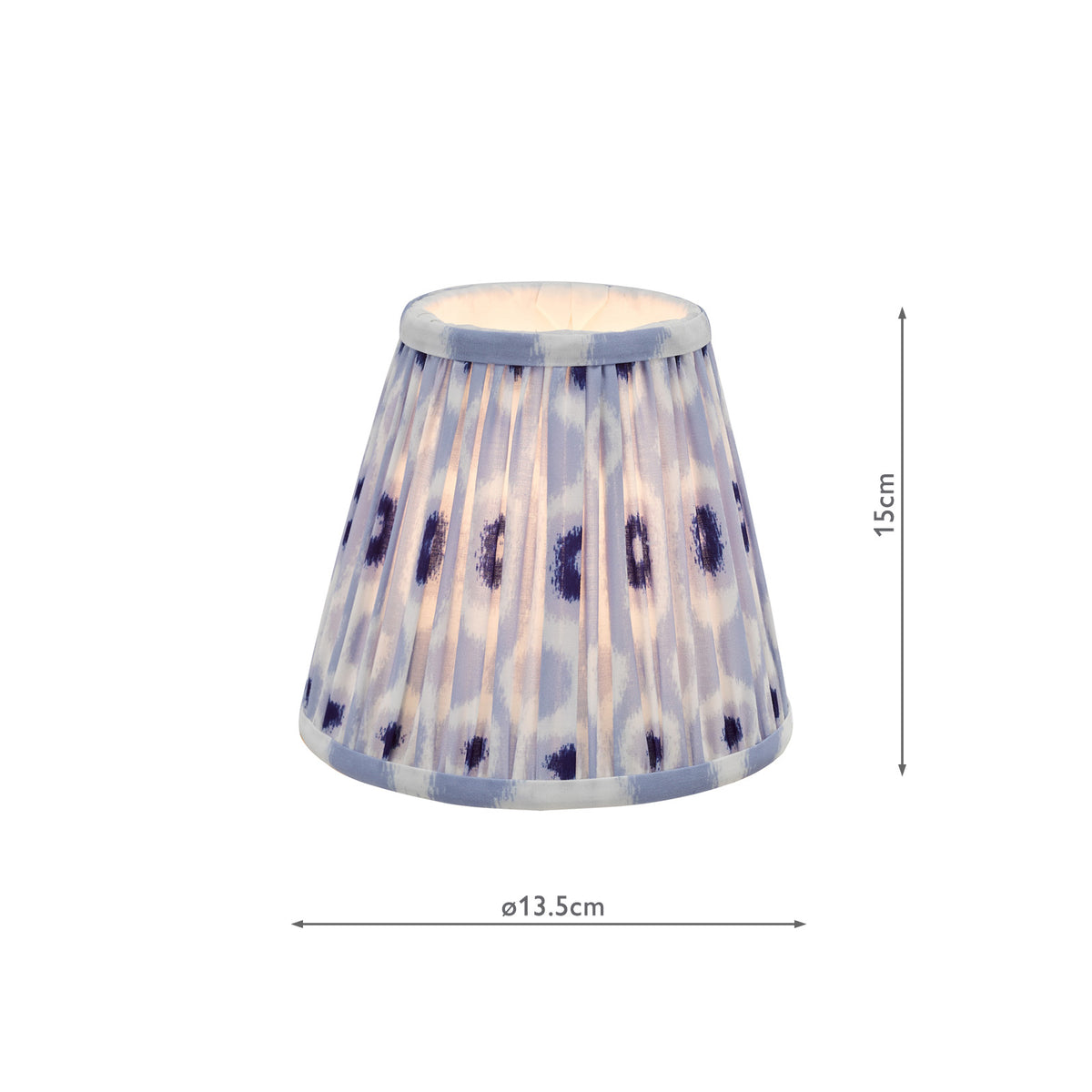 Navarro Rechargeable led Wall Light Polished Nickel With blue Shade