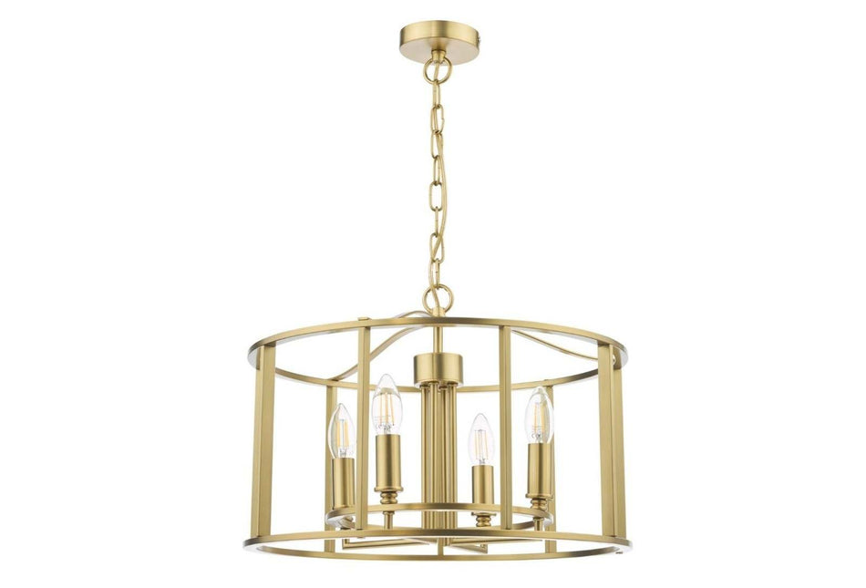 Myka 4 Light Pendant Brushed Bronze