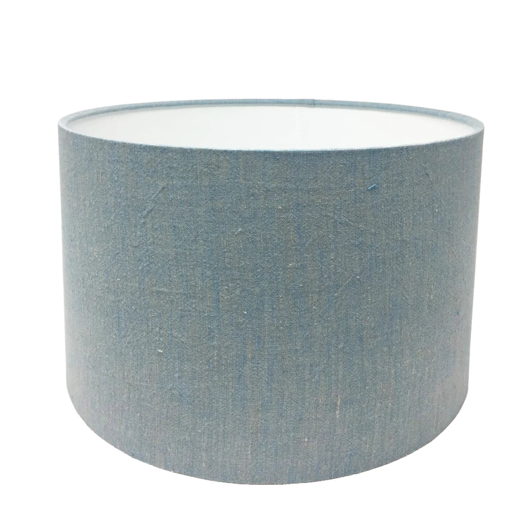 CORNFLOWER BLUE IRISH LINEN LAMPSHADE