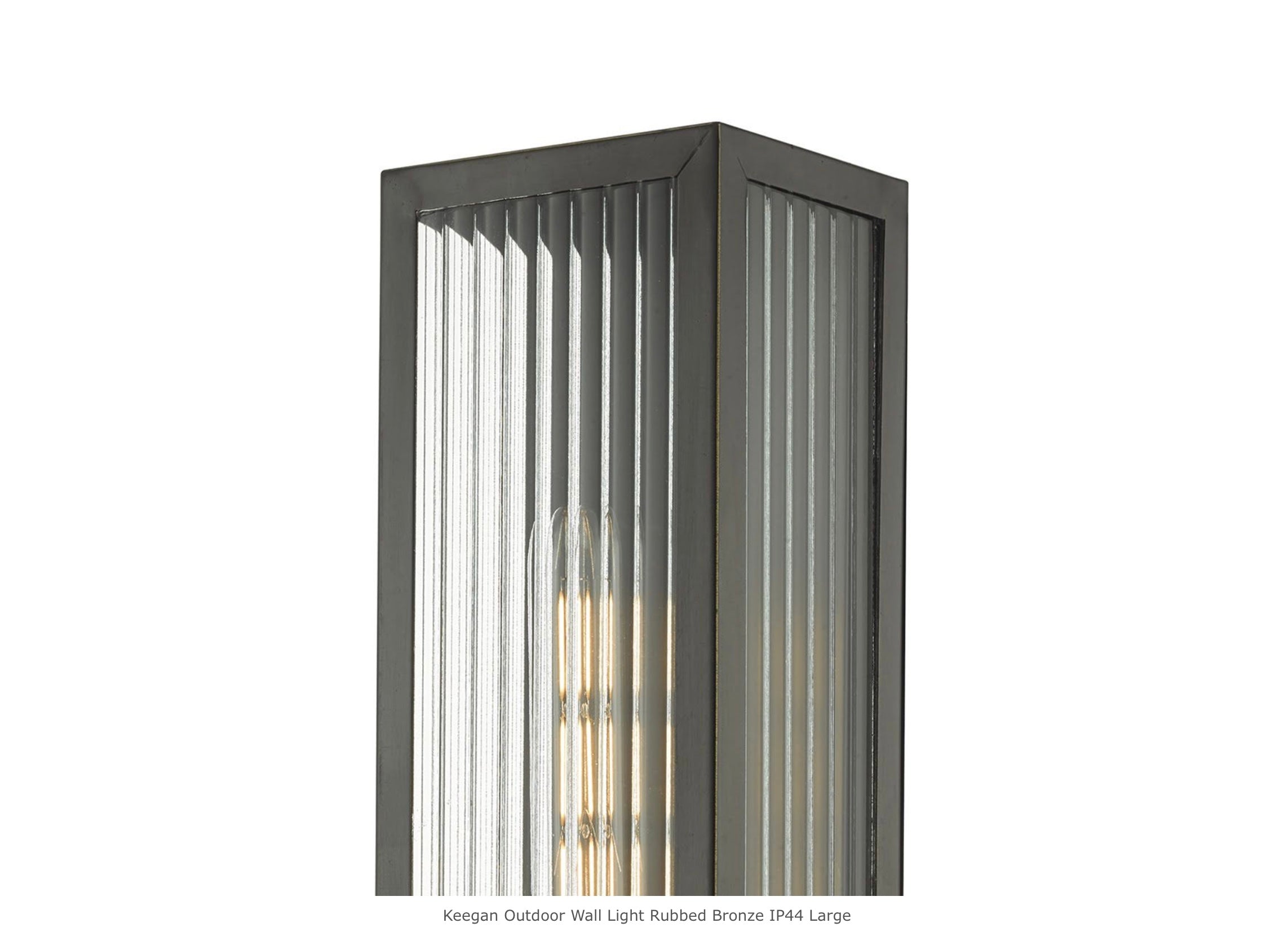 Keegan large Outdoor Wall Light Rubbed Bronze IP44 also suitable for bathrooms