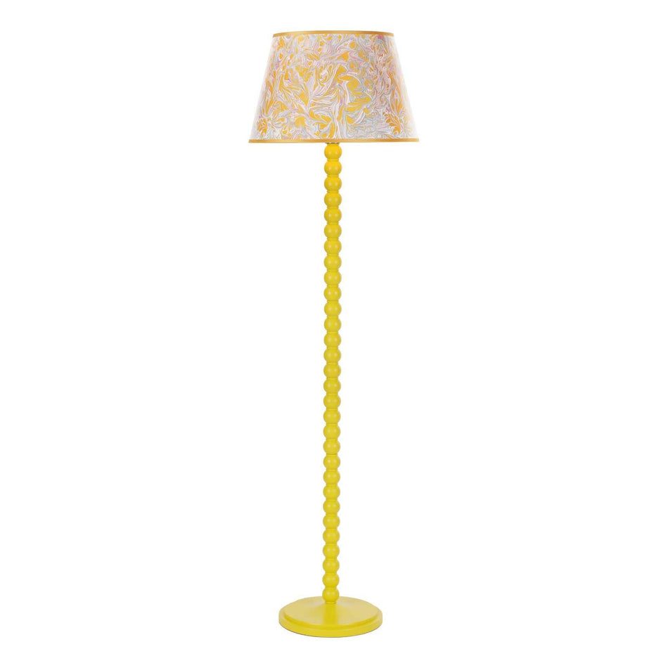 Spool Floor Lamp Gloss Yellow Base Only Copy