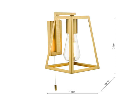 Claudia Wall Light Natural Brass