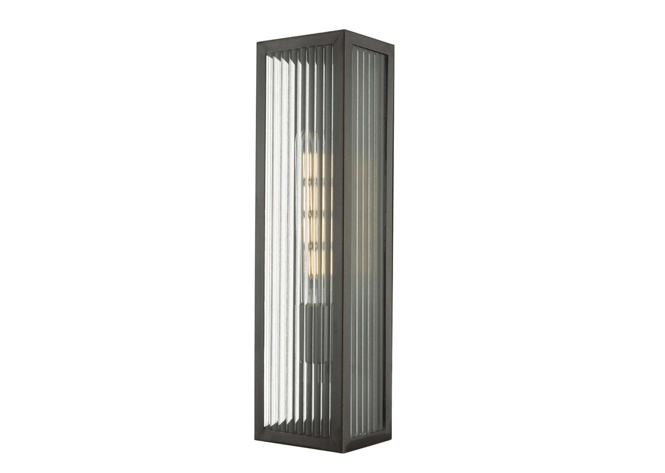 Keegan large Outdoor Wall Light Rubbed Bronze IP44 also suitable for bathrooms