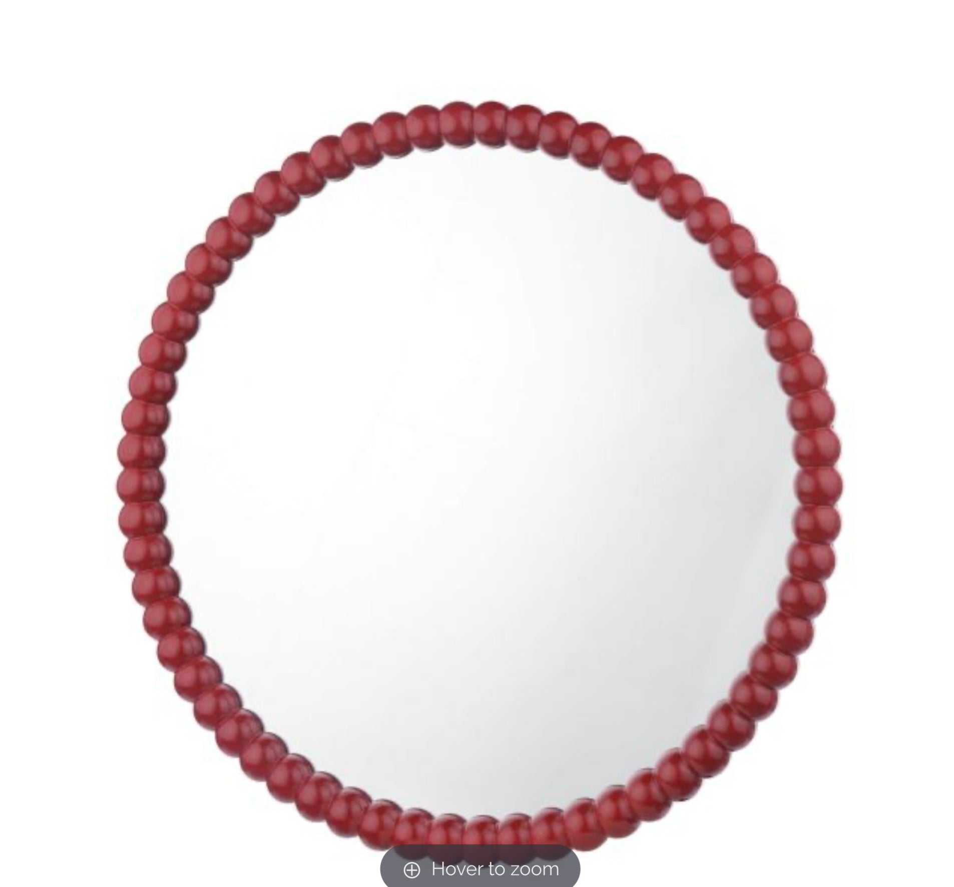 Ruan Round Mirror Red 70cm