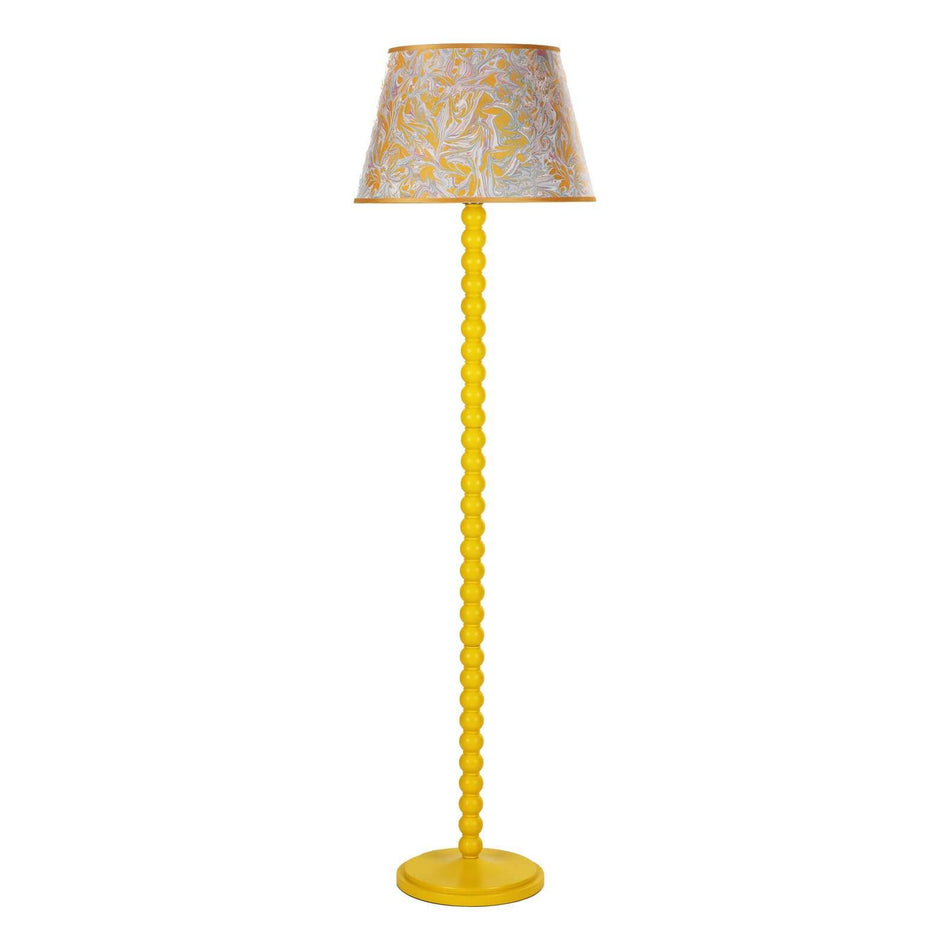 Spool Floor Lamp Gloss Yellow Base Only Copy