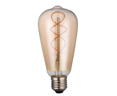 LED Rustika Light Bulb Lamp ES/E27 4W 160LM vintage amber
