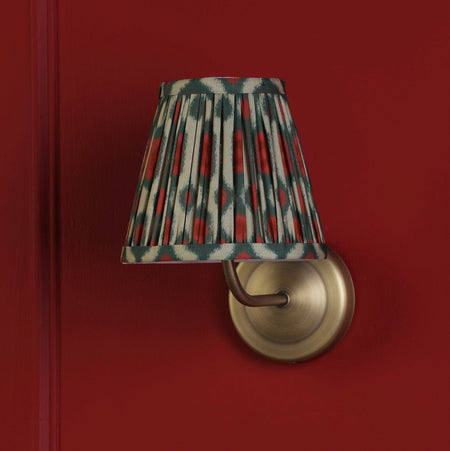 Navarro Rechargeable Wall Light Matt Antique Brass With Shade LED