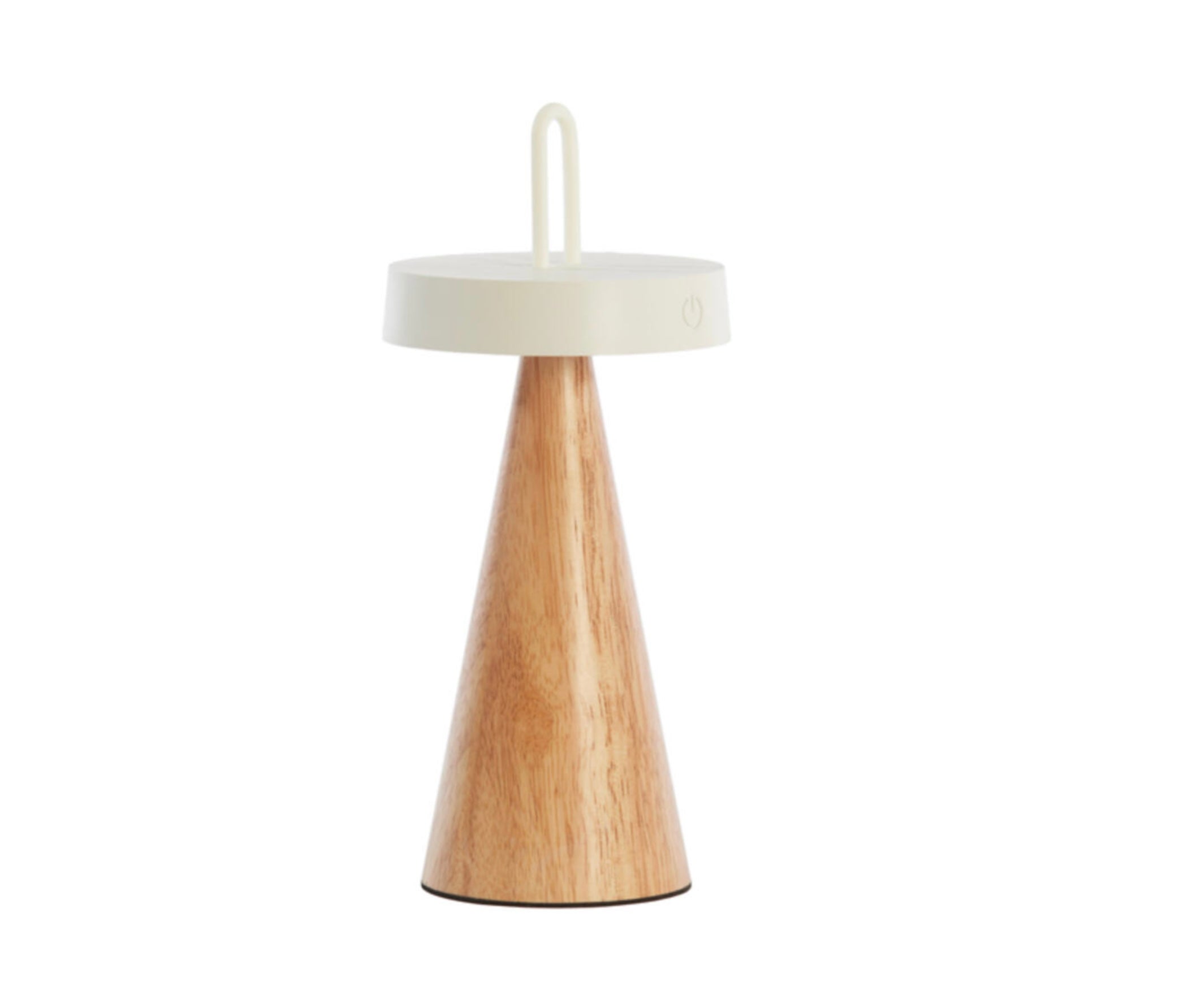 Portable LED Table lamp ANKENTA cream+ natural wood / rechargeable