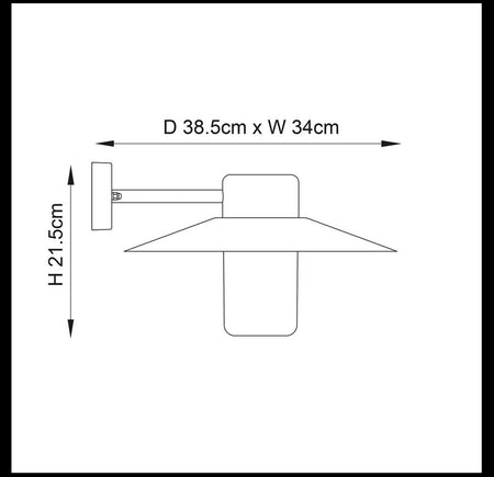 Fenwick outdoor wall light , exterior lamp