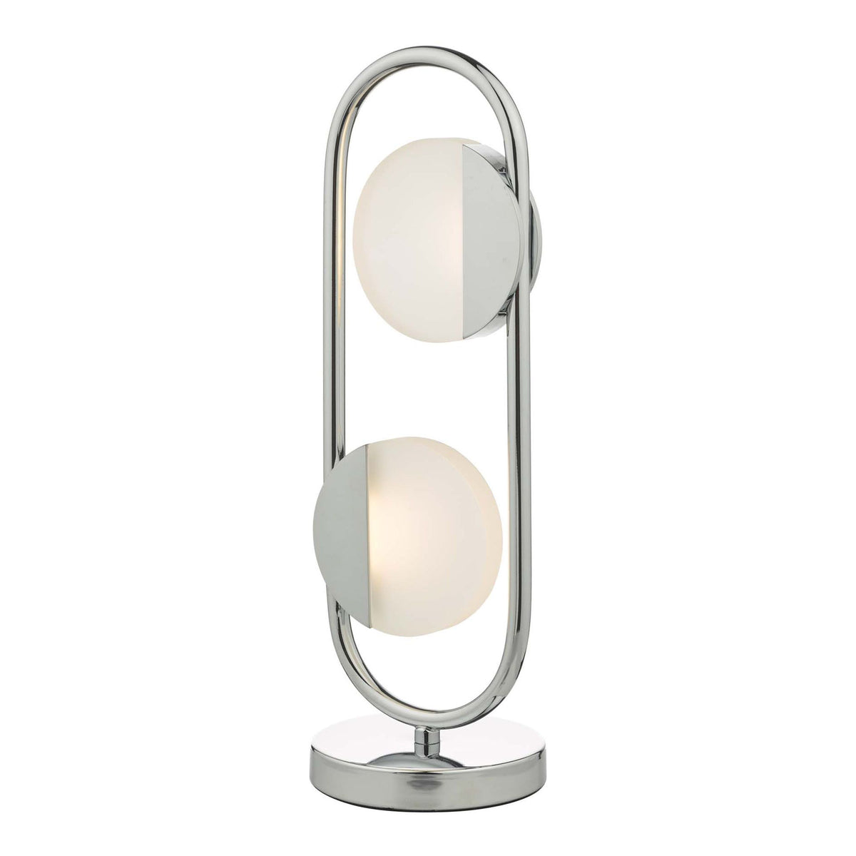 Axelia 2 Light Table Lamp Polished Chrome LED