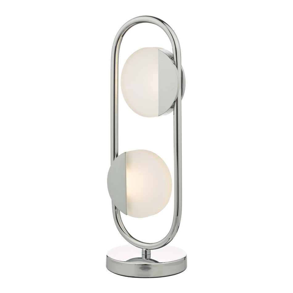 Axelia 2 Light Table Lamp Polished Chrome LED