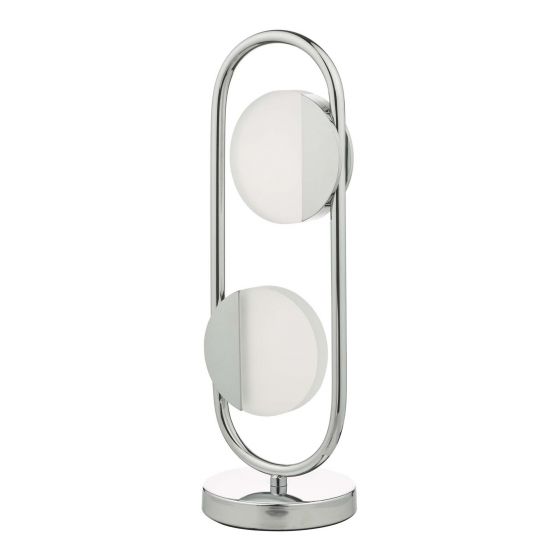 Axelia 2 Light Table Lamp Polished Chrome LED