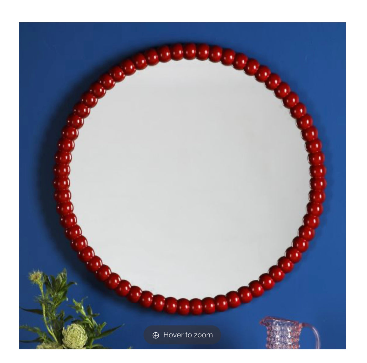 Ruan Round Mirror Red 70cm