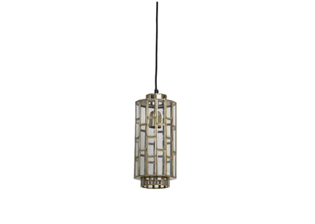 Hanging lamp Ø24x45 cm SØSTRENE antique bronze+glass Ceiling light