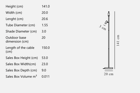 Omari Floor lamp Black