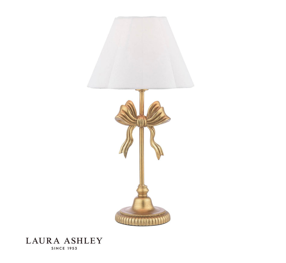 Laura Ashley Larkfield Table Lamp Antique Gold With Shade