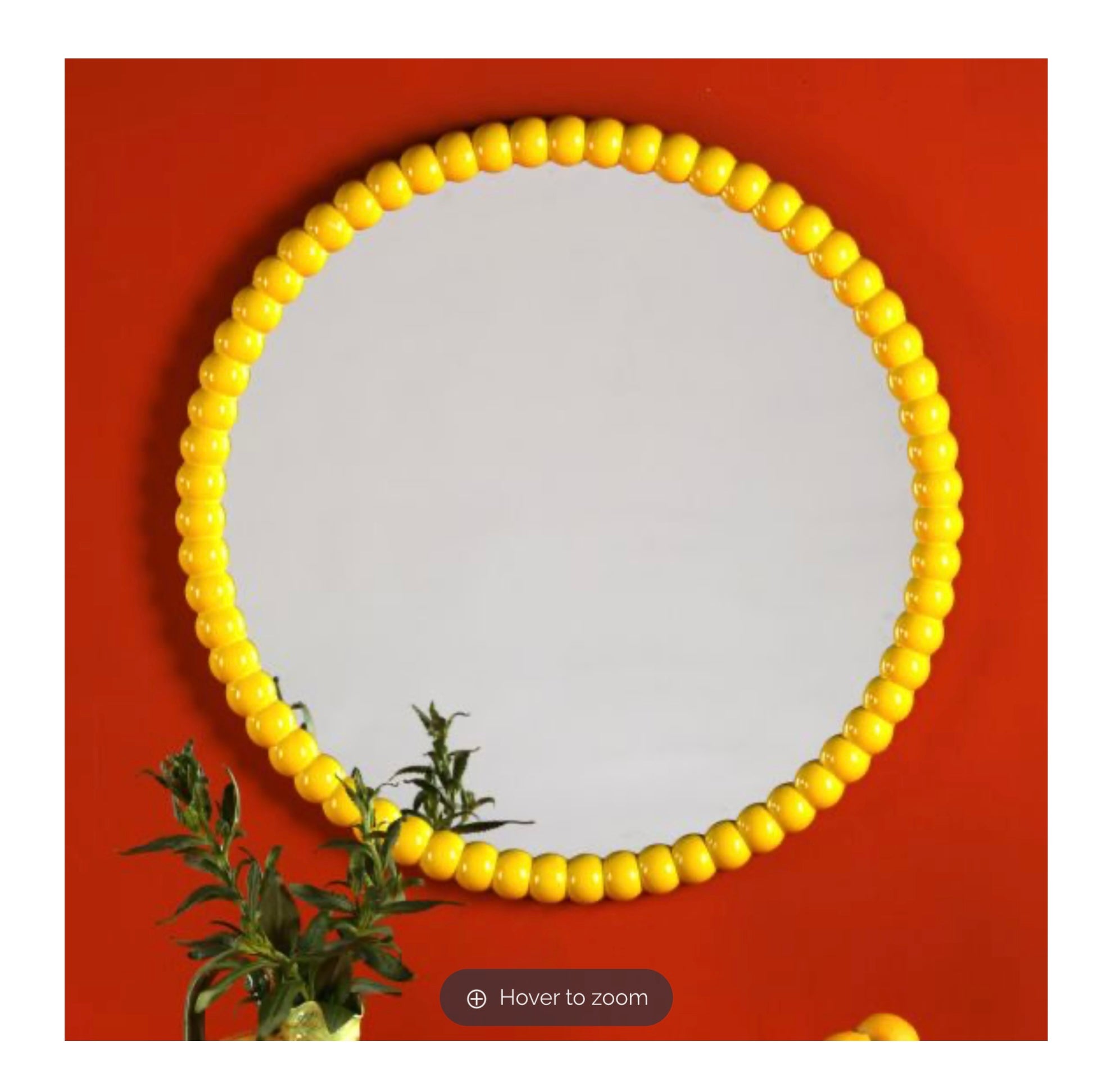 Ruan Round Mirror Yellow 70cm