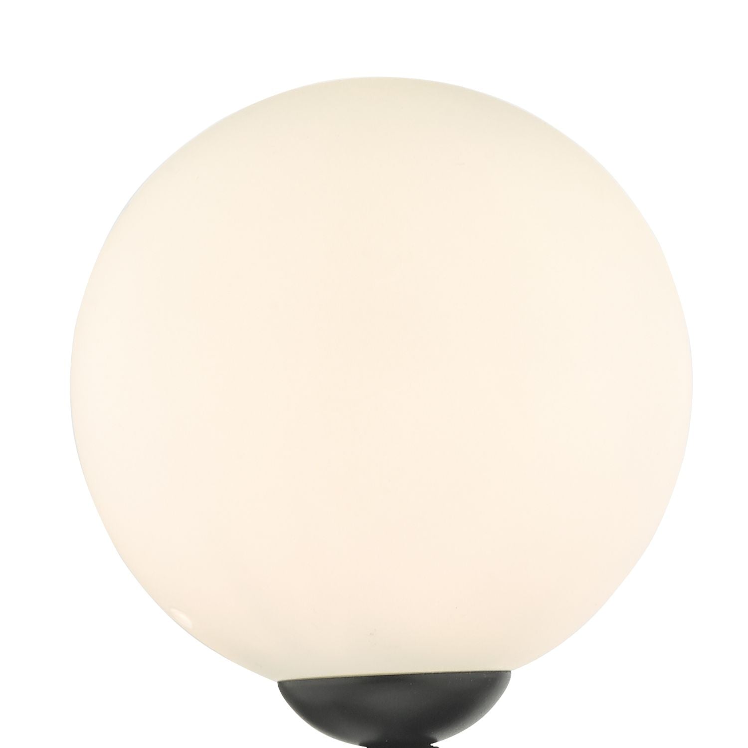 Cohen 1 Light Wall Light Matt Black With Opal Glass