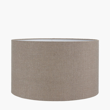 Edward 40cm / 16 inch Natural Linen Cylinder Shade