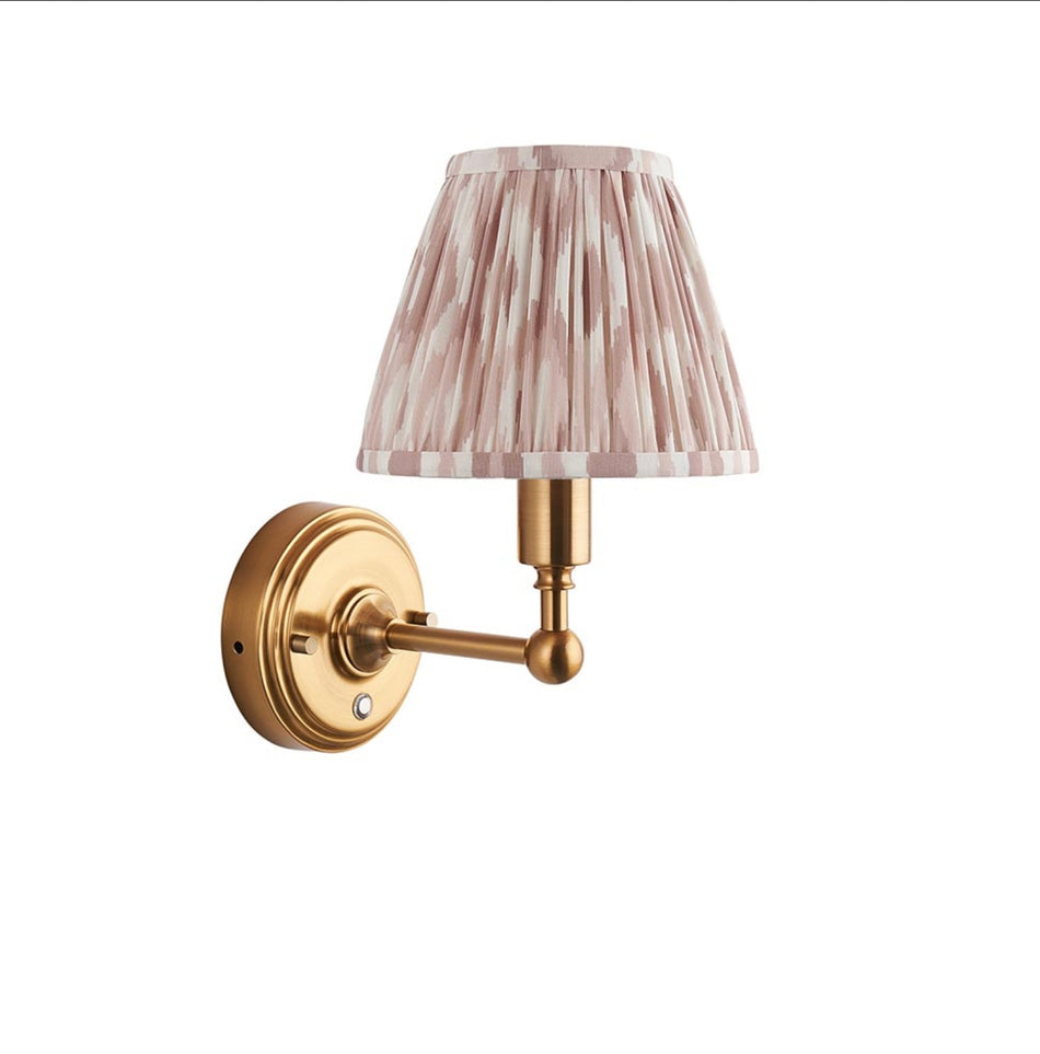 Burley Rechargeable Wall light & Ikat Neutral 16cm shade