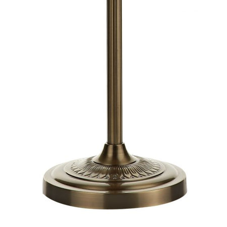 Hatton Floor Lamp Antique Brass With Shade