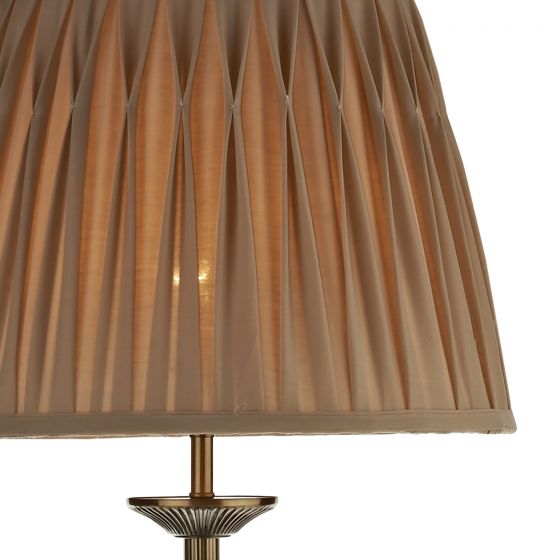 Hatton Floor Lamp Antique Brass With Shade